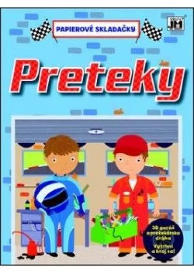 Preteky - Papierové skladačky - 3D garáž a pretekárska dráha - vytrhni a hraj sa!