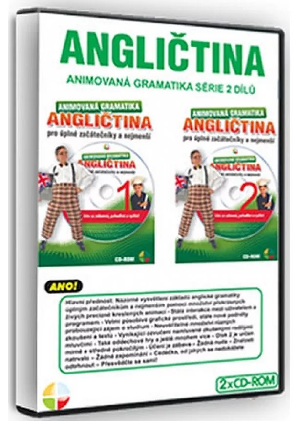 autor neuvedený - Angličtina animovaná gramatika I.+II. - sada 2CD