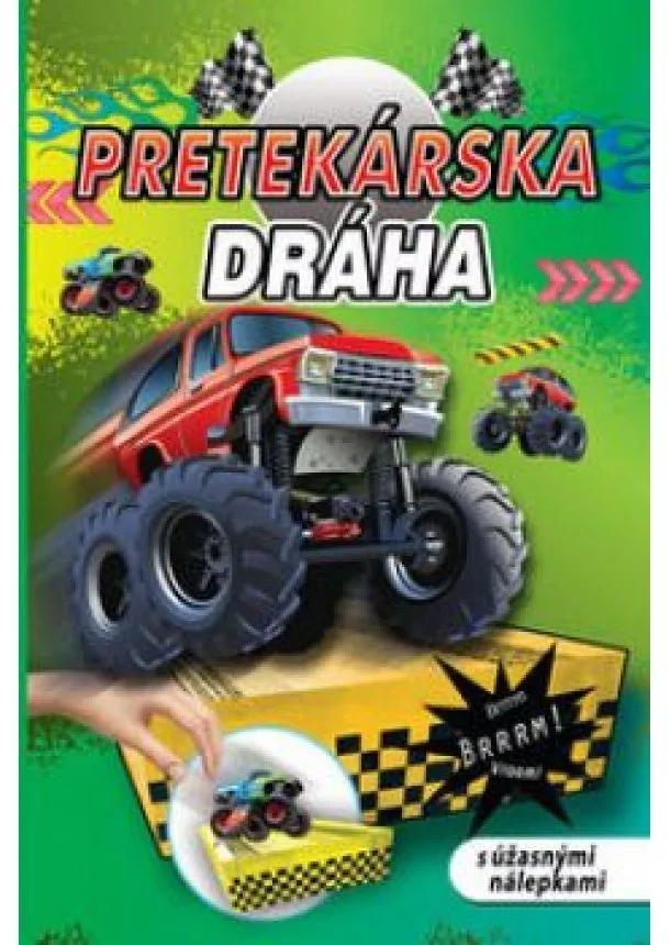 Pretekárska dráha s úžasnými nálepkami