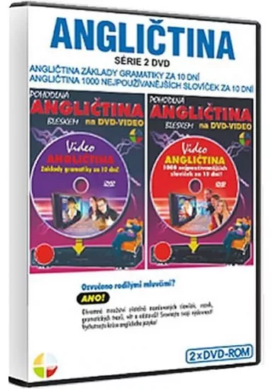 Angličtina 1000 slov za 10 dní + základy gramatiky za 10 dní - sada 2DVD