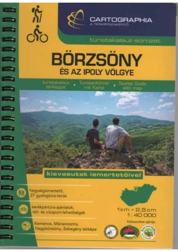 Útikönyv - Börzsöny és az Ipoly völgye turistakalauz (1:40 000) /Turistakalauz-sorozat (új kiadás)