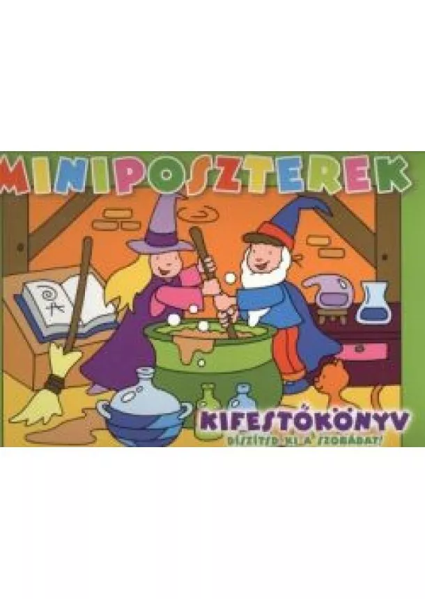 KIFESTŐKÖNYV - MINIPOSZTEREK - KIFESTŐKÖNYV (ZÖLD)