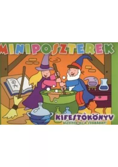 MINIPOSZTEREK - KIFESTŐKÖNYV (ZÖLD)