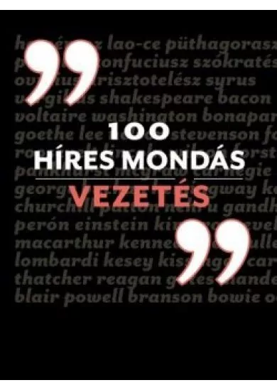 100 híres mondás - Vezetés