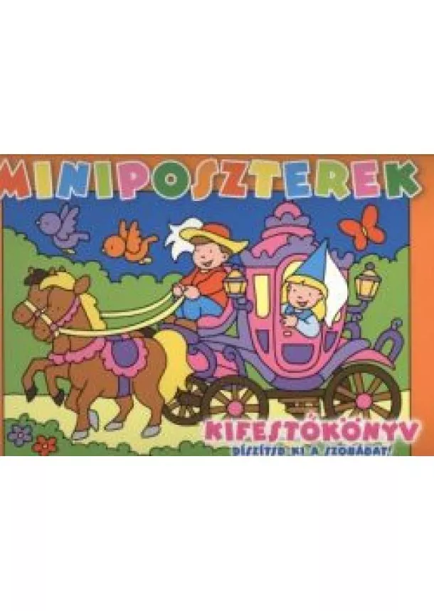 KIFESTŐKÖNYV - MINIPOSZTEREK - KIFESTŐKÖNYV (NARANCS)