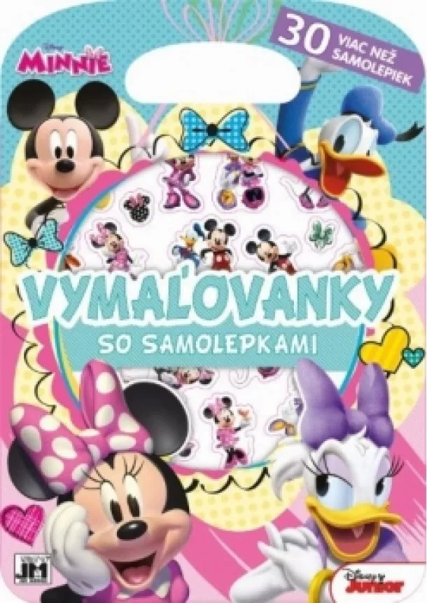 Disney - Kreatívny blok so samolepkami -  Minnie - Vymalovanky