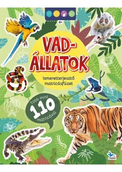 Ismeretterjesztő matricásfüzet - Vadállatok