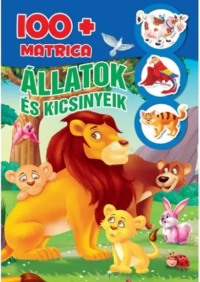 Állatok és kicsinyeik - 100+matrica