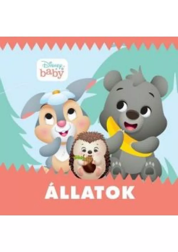 Disney - Disney Baby: Állatok - Zörgős textil könyv