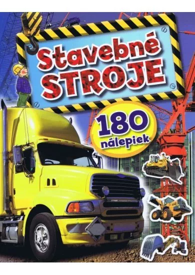 Stavebné stroje - 180 nálepiek