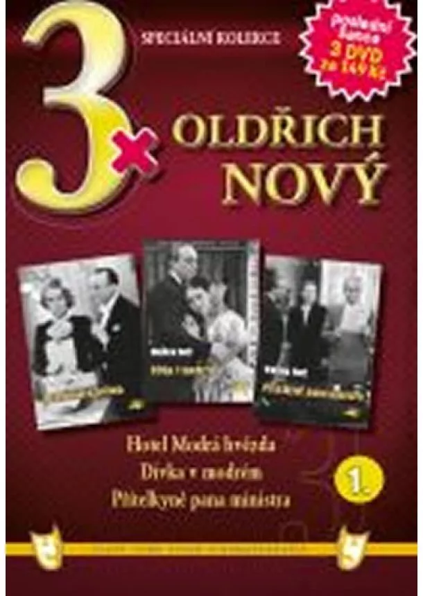 autor neuvedený - 3x DVD - Oldřich Nový 1.