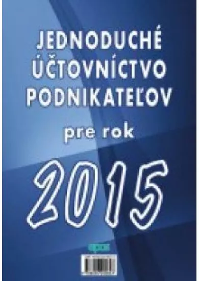 Jednoduché účtovníctvo podnikateľov pre rok 2015