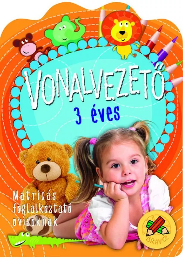 Anna Podgórska - Vonalvezető 3 éves - Matricás foglalkoztató ovisoknak