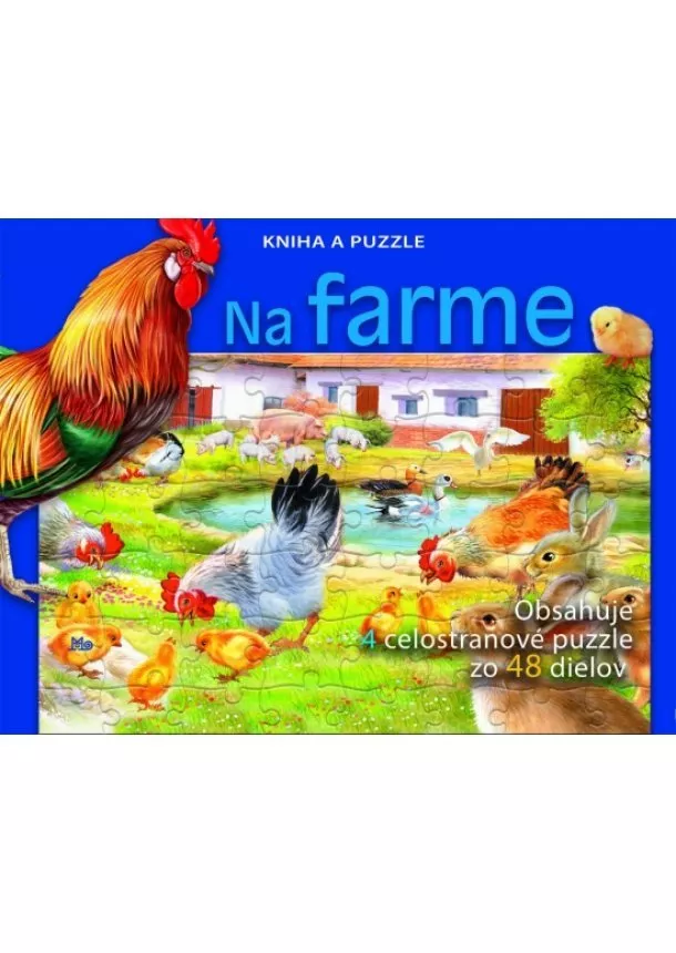 Kolektív - Na farme - Kniha a puzzle