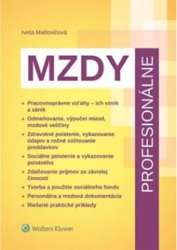 Iveta Matlovičová - Mzdy profesionálne