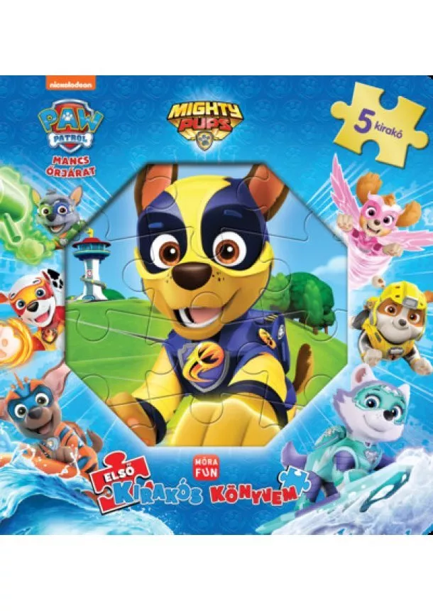 Puzzle-Könyv - Mancs Őrjárat - Mighty pups: Első kirakós könyvem - 5 kirakóval