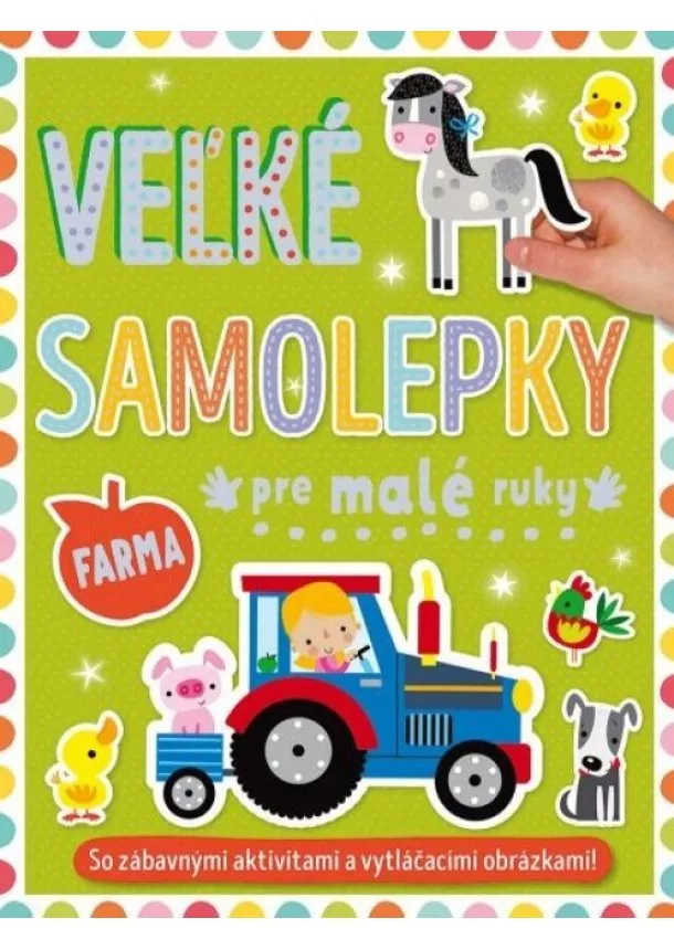 kol. - Farma - veľké samolepky pre malé ruky