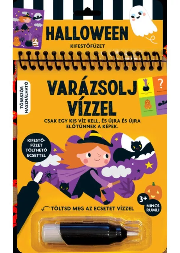 Foglalkoztató - Varázsolj vízzel - Hallowen