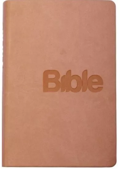 Bible (pudrová - imitace kůže)