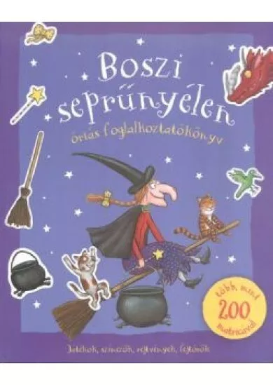 Boszi seprűnyélen - Óriás foglalkoztató /Játékok, színezők, rejtvények, fejtörők