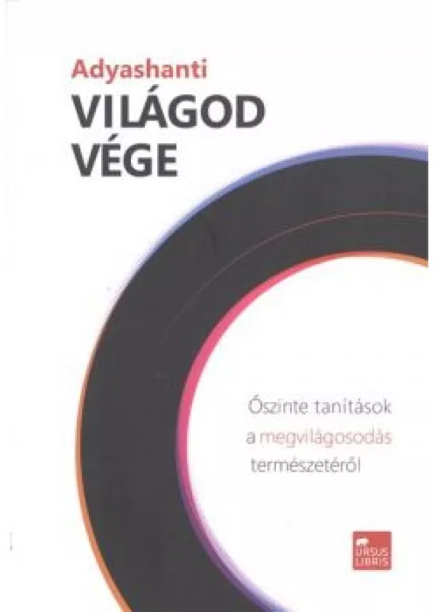 Adyashanti - Világod vége /Őszinte tanítások a megvilágosodás természetéről