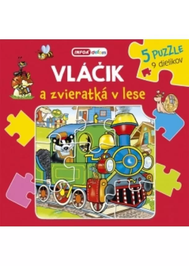 Pavlína Šamalíková - Vláčik a zvieratká v lese - puzzle