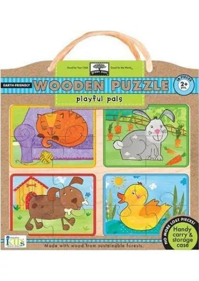 Playful Pals: Wooden Puzzle