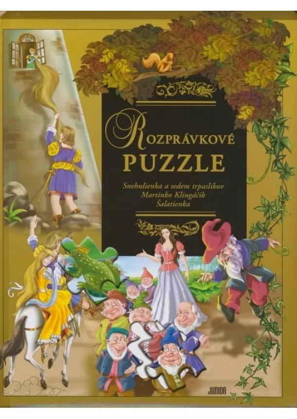 autor neuvedený - Rozprávkové PUZZLE - Snehulienka a sedem...