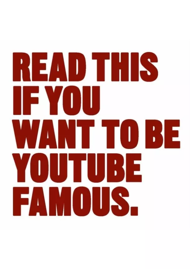 Will Eagle - Read This if You Want to Be YouTube Famous