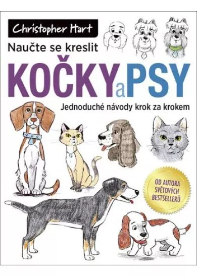 Naučte se kreslit kočky a psy - Jednoduché návody krok za krokem