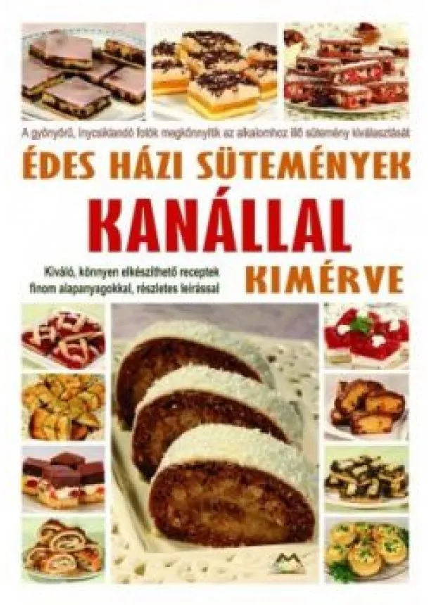 Édes házi sütemények kanállal kimérve