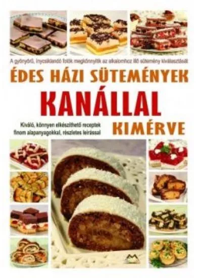 Édes házi sütemények kanállal kimérve