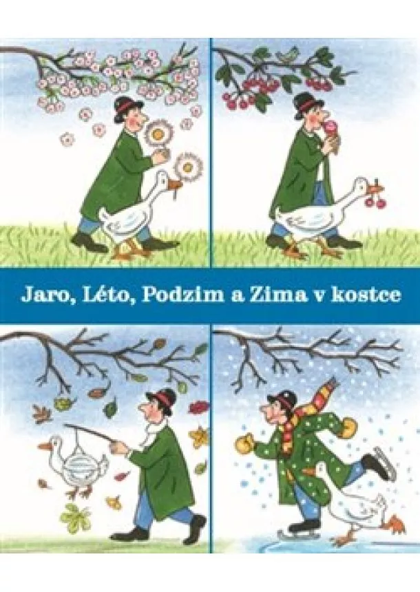 Rotraut Susanne Bernerová - Jaro, Léto, Podzim a Zima v kostce (4x kniha, 1x pouzdro)