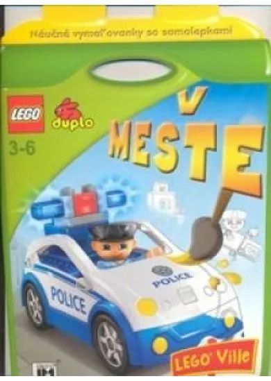 V meste - Lego duplo - Náučné vymaľovánky so samolepkami