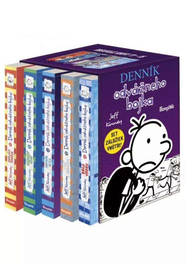 Jeff Kinney - Denník odvážneho bojka box 11 – 15