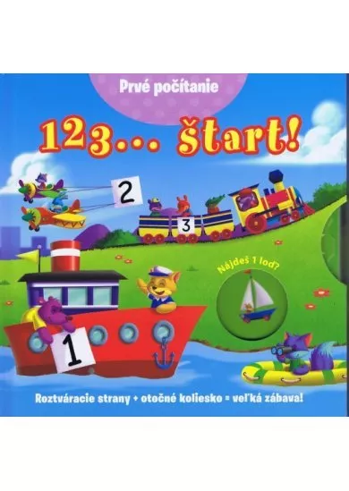 123... štart! - Roztváracie strany + otočné koliesko = veľká zábava!