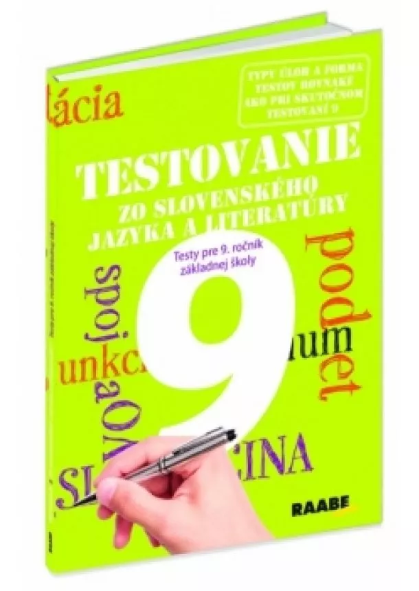 Kolektív autorov - Testovanie 9 zo slovenského jazyka a literatúry- testy pre 9 ročník ZŠ