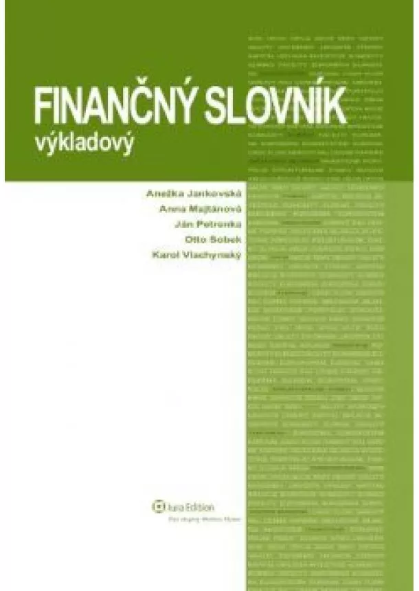 Kolektív - Finančný slovník výkladový