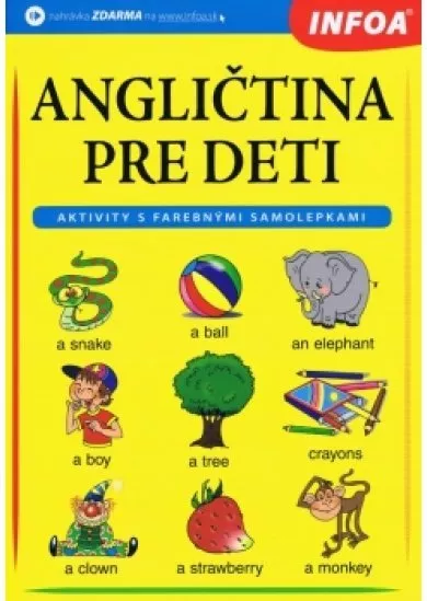 Angličtina pre deti – zošit s farebnými samolepkami