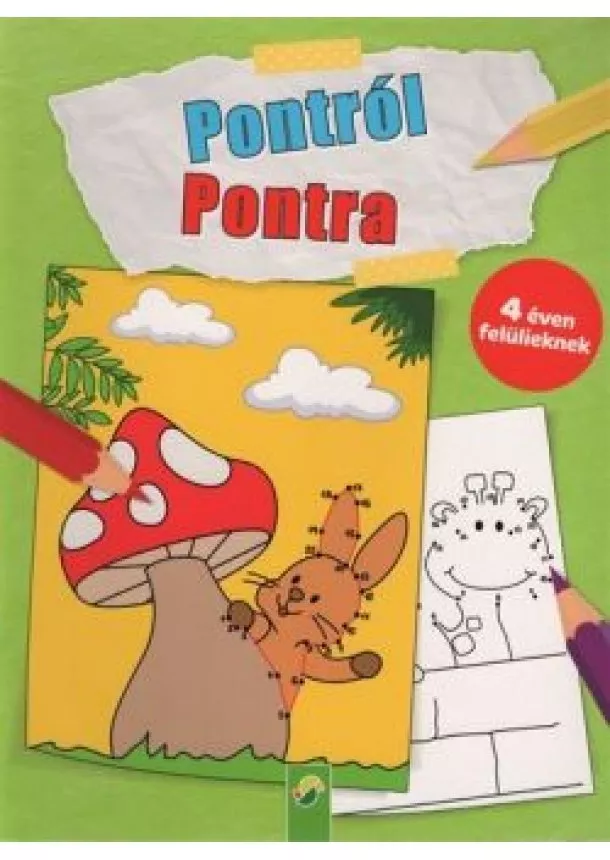 Foglalkoztató - Pontról pontra - 4 éven felülieknek (nyuszi)