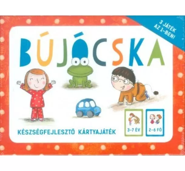 Kártya - Bújócska Készségfejlesztő kártyajáték - 3 játék az 1-ben!