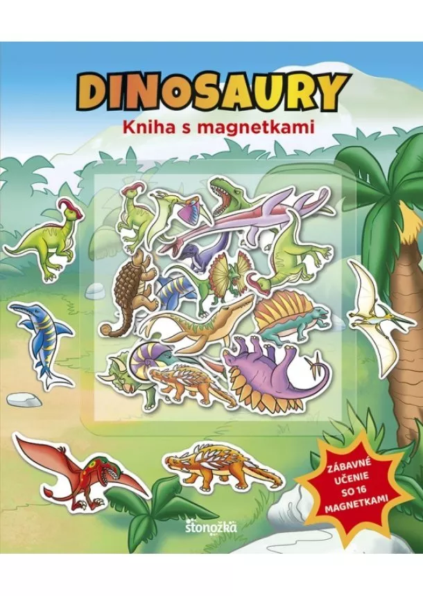 Kniha s magnetkami: Dinosaury