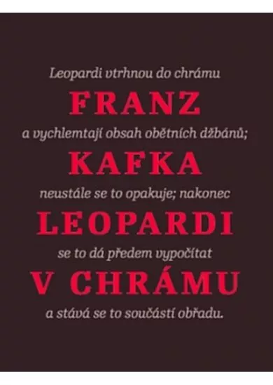 Leopardi v chrámu