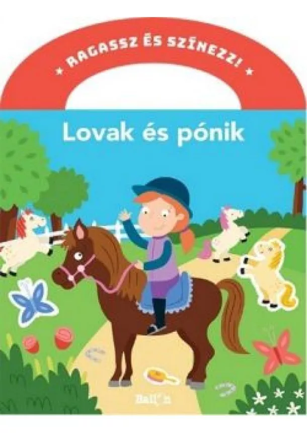 Foglalkoztató - Ragassz és színezz! - Lovak és pónik