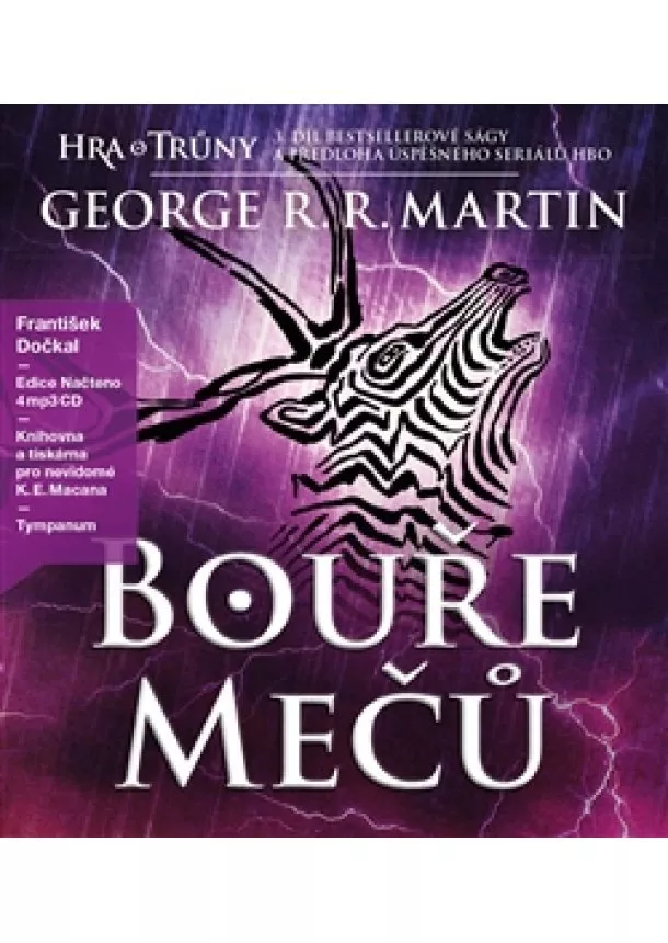 George R.R. Martin - Bouře mečů - Píseň ledu a ohně (5xaudio na cd - mp3) - Hra o trůny 3