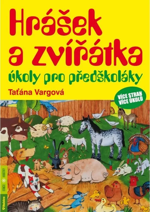 Taťána Vargová - Hrášek a zvířátka - úkoly pro předškoláky