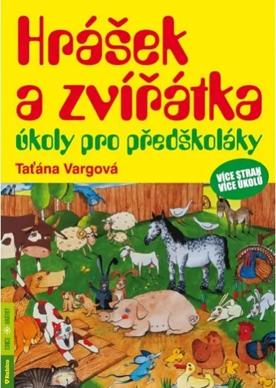 Hrášek a zvířátka - úkoly pro předškoláky