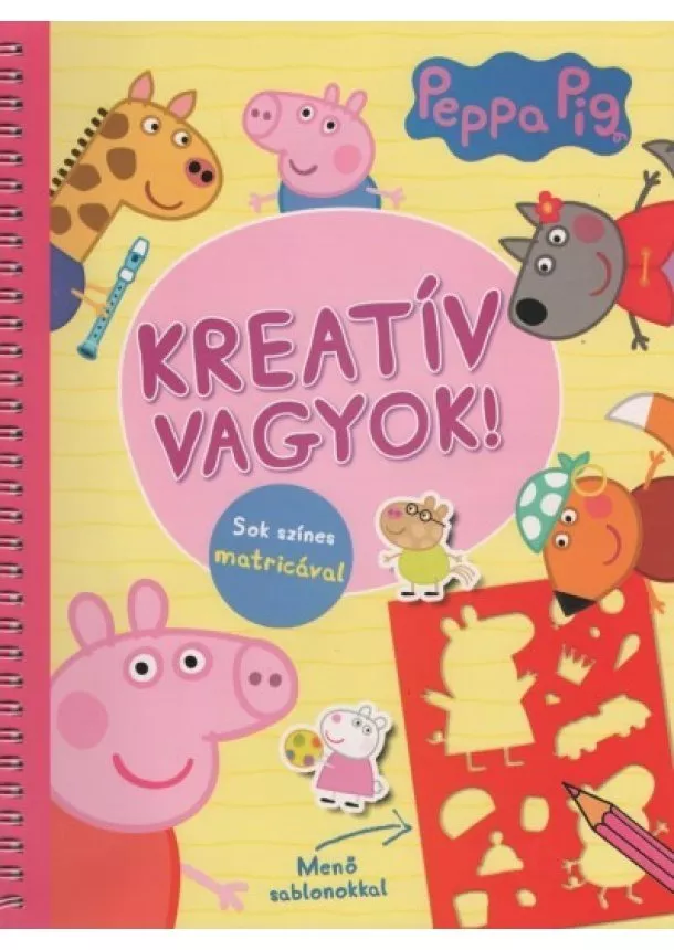 Foglalkoztató - Peppa Malac: Kreatív vagyok! - Sok színes matricával