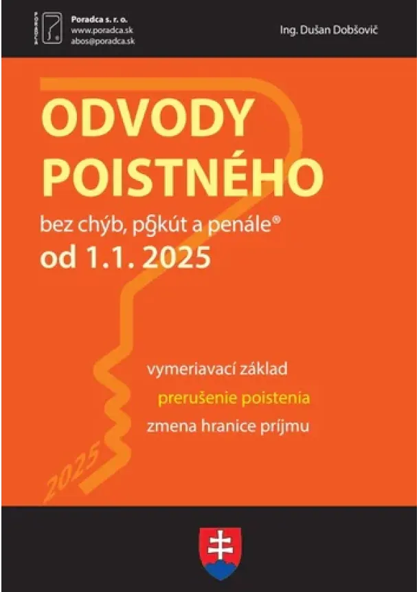 Ing. Dušan Dobšovič - Odvody poistného od 1. 1. 2025