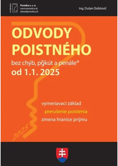 Odvody poistného od 1. 1. 2025